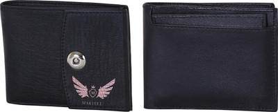 

Martell Men Black Artificial Leather Wallet(4 Card Slots)
