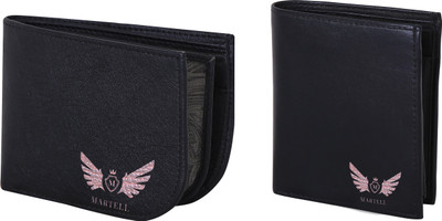 

Martell Men Black Artificial Leather Wallet(4 Card Slots)