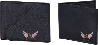 

Martell Men Black Artificial Leather Wallet(4 Card Slots)