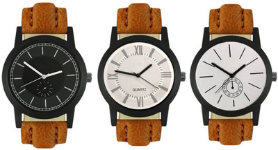 

CelAura 412-417-422 Multicolour Analog Round Dial Stylish Men's Combo Watches Watch - For Men