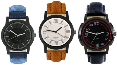 

Elife 415-422-423 Multicolour Analog Round Dial Stylish Men's Combo Watches Watch - For Men