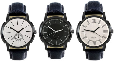 

CelAura 408-413-418 Multicolour Analog Round Dial Stylish Men's Combo Watches Watch - For Men