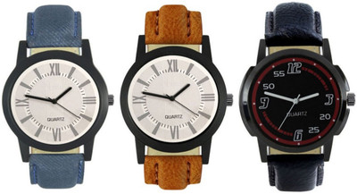 

DelMen DMS38 Multicolour Analog Round Dial Stylish Men's Combo Watches Watch - For Men