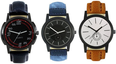 

CelAura 412-415-423 Multicolour Analog Round Dial Stylish Men's Combo Watches Watch - For Men