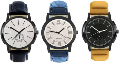 CelAura 408-414-420 Multicolour Analog Round Dial Stylish Men's Combo Watches Watch - For Men