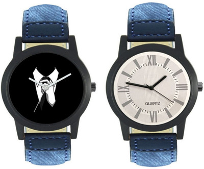 

DelMen DMS83 Designer Stylish Watch combo With Fancy Dial And Leather Belt Watch - For Men