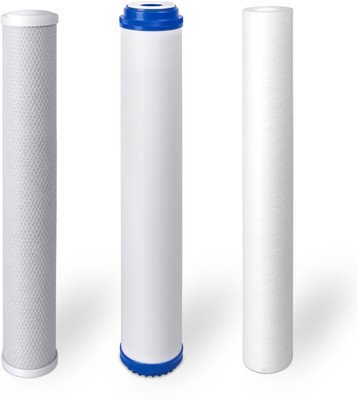 

Orange 20" Inline Filter set Spun, GAC, CTO Media Filter Cartridge(., Pack of 3)
