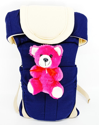 

Star 'N' Princess SmartBuy Luxury Comfort Multi Carry with Play Teddy X35 Baby Carrier(Blue, Front Carry facing in)