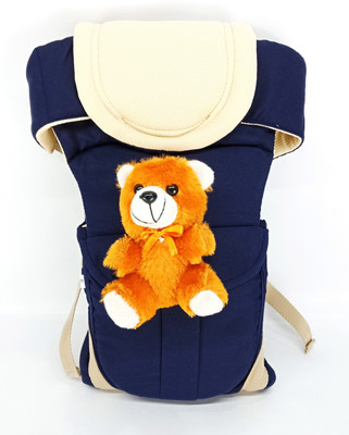 

Star 'N' Princess SmartBuy Luxury Comfort Multi Carry with Play Teddy X32 Baby Carrier(Blue, Front Carry facing in)