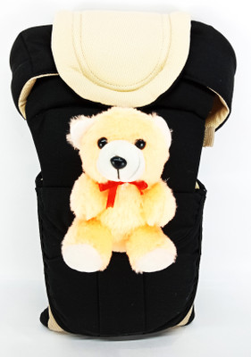 

Star 'N' Princess SmartBuy Luxury Comfort Multi Carry with Play Teddy X05 Baby Carrier(Black, Front Carry facing in)