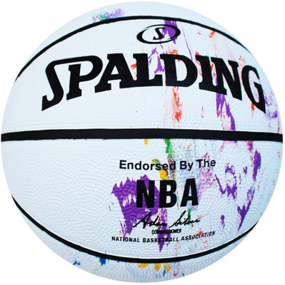 

SPALDING NBA Marble Series Rainbow Basketball - Size: (Pack of 1, Multicolor, White