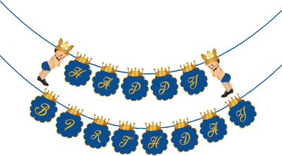 

PARTY PROPZ Party Propz® Prince Theme Happy Birthday Banner for Prince Theme Birthday Party Decoration Banner(15 ft, Pack of 1)