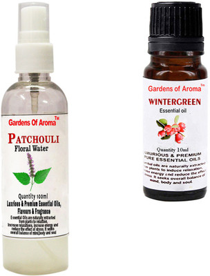 

Gardens Of Aroma Patchouli Floral Water And Wintergreen Essential Oil(110 ml)
