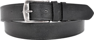 

Ajeraa Men Casual Black Genuine Leather Belt
