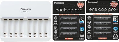 

Panasonic BQCC63+2550 8PL BATTERY Camera Battery Charger(Black, White)