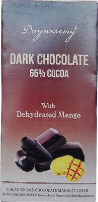 

Daynmerry 65% Dark Chocolate with Mango - 100 gm- Pack of 3 Bars(Pack of 3, 300 g)