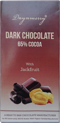 

Daynmerry 65% Dark Chocolate with Jackfruit - 100 gm- Pack of 6 Bars(Pack of 6, 600 g)