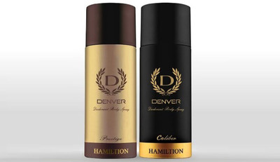 

Denver Caliber & Hemilton Deodorant Spray - For Men(300 ml, Pack of 2)