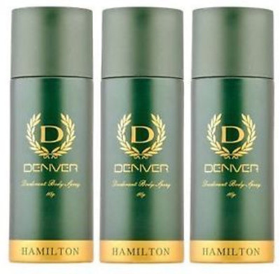 

Denver Hemilton Pack Of 3 Deodorant Spray - For Men(450 ml, Pack of 3)