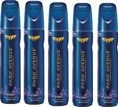 

Park Avenue STORM DEODORANT SPRAY 150 ML Deodorant Spray - For Men & Women(750 ml, Pack of 5)