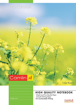 

Camlin A4 Notebook(Notebook - A4, Soft Cover, 180 Pages, 297x210mm, Single line, White, Pack of 3)