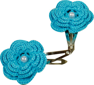 

LA Riyo Crochet Handmade Clip 1522 Hair Clip(Blue)