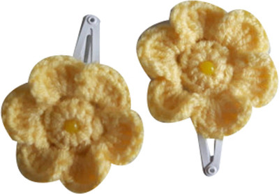

LA Riyo Crochet Handmade Clip 1003 Hair Clip(Yellow)