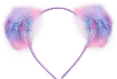 

Jewelz Mauve Headband With Colourful Pompoms Head Band(Multicolor)