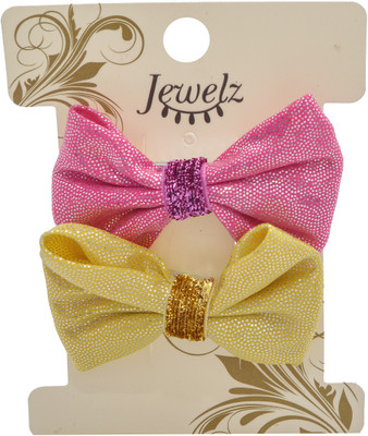 Jewelz Pack Of Two Gold And Pink Tic Tac Hair Clips Hair Clip(Multicolor) Flipkart
