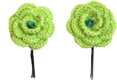 

LA Riyo Crochet Handmade Clip 1610 Hair Clip(Green)