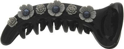 Anuradha Art Jewellery Designer Hair Clip Banana Clip(Grey)
