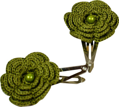 LA Riyo Crochet Handmade Clip 1967 Hair Clip(Green)