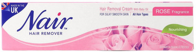 

Nair Hair Remover Hair Removal Cream, Rose Fragrance - 110g Cream(110 g)