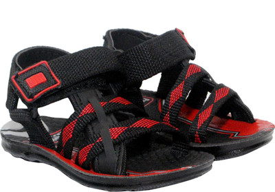 

AIR MAGIC Boys & Girls Velcro Strappy Sandals(Black
