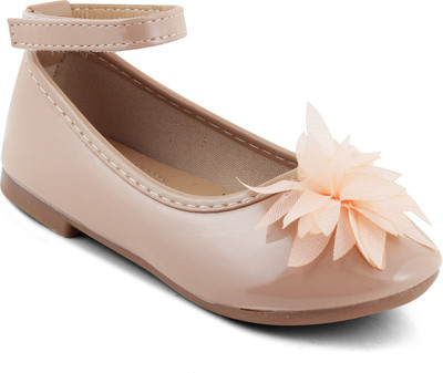 

KITTENS Girls Velcro Ballerinas(Pink