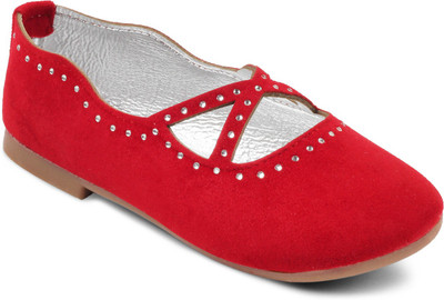 KITTENS Girls Slip on Ballerinas(Red