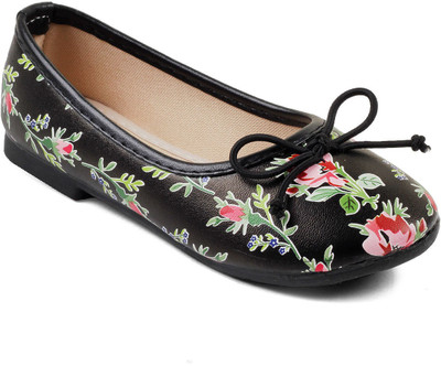 

KITTENS Girls Slip on Ballerinas(Black