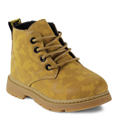 

KITTENS Boys Lace Casual Boots(Yellow