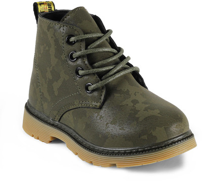 

KITTENS Boys Lace Casual Boots(Green