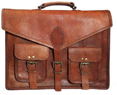 Pranjals House 13 inch Laptop Messenger Bag(Brown)
