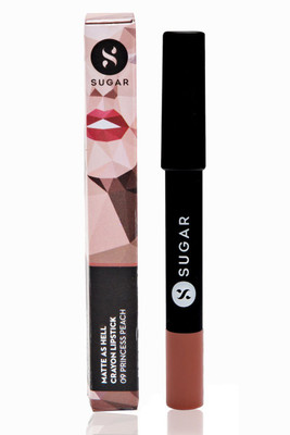 

Sugar Matte As Hell Crayon Lipstick (Shade No.- 09 Princess Peach (Peach), 2.8 g)