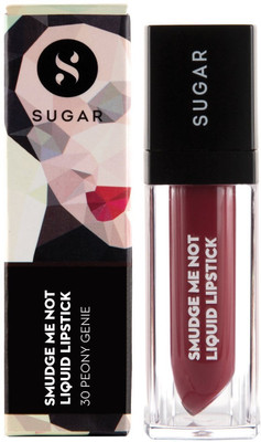 

Sugar Smudge Me Not Liquid Lipstick(Shade No.- 30 Peony Genie (Medium Pink), 4.5 ml)