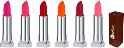 

Forsure VELVET MATTE long lasting lipstick(rani, sweet red, maroon, orange, dark maroon, peach)