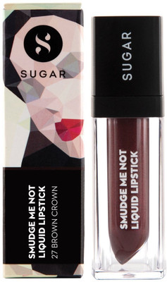 

Sugar Smudge Me Not Liquid Lipstick(Shade No.- 27 Brown Crown (Plum Brown))