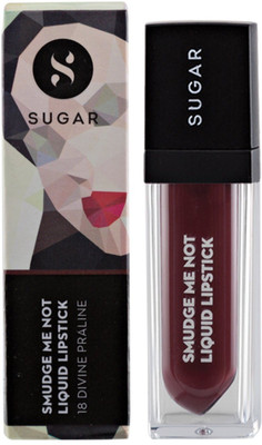 

Sugar Smudge Me Not Liquid Lipstick(Shade No.- 18 Divine Praline (Dusty Burgundy))