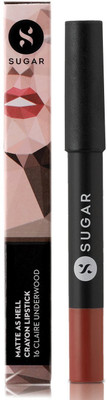 

Sugar Matte As Hell Crayon Lipstick (Shade No.- 16 Claire Underwood (Burnt Orange))