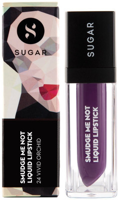 

Sugar Smudge Me Not Liquid Lipstick(Shade No.- 24 Vivid Orchid (Bright Orchid))
