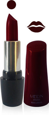 

Medin paris ultra hd elegant colors matte lipstick cosmetics makeup 007 series set of 1 color(d maroon, 5 g)