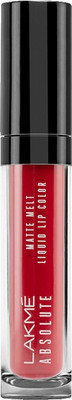 

Lakme Absolute Matte Melt Liquid Lip Color(Firestarter Red, 6 ml)
