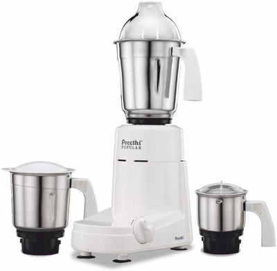 

Preethi Pre_mix_572 750 W Mixer Grinder(White, 3 Jars)
